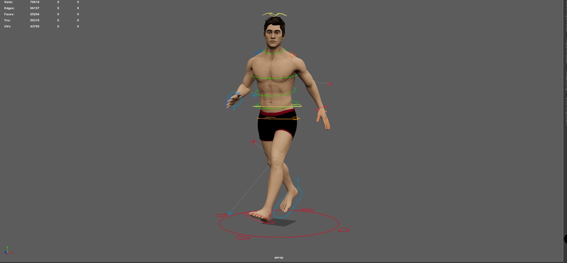 Realistic Rigged Male Character - Game Ready Low-poly 3D model_7
