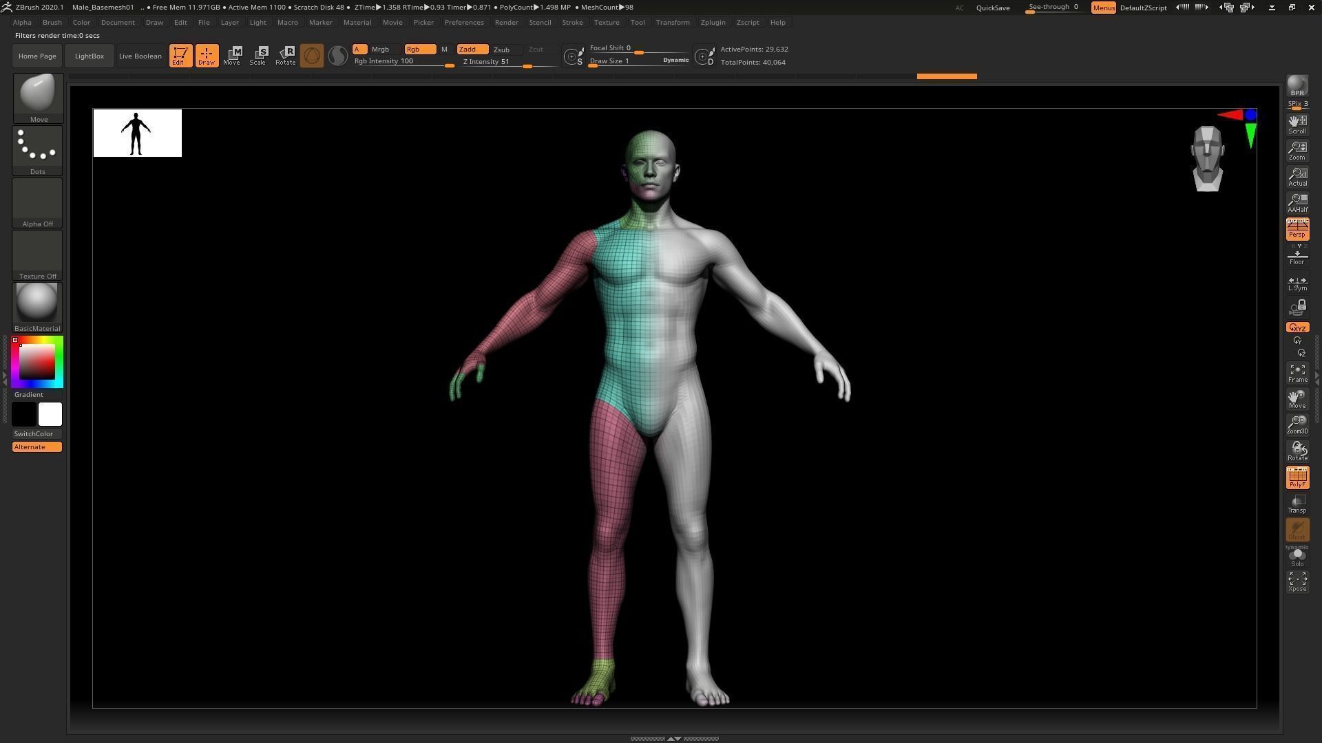 Realistic Rigged Male Character - Game Ready Low-poly 3D model_18