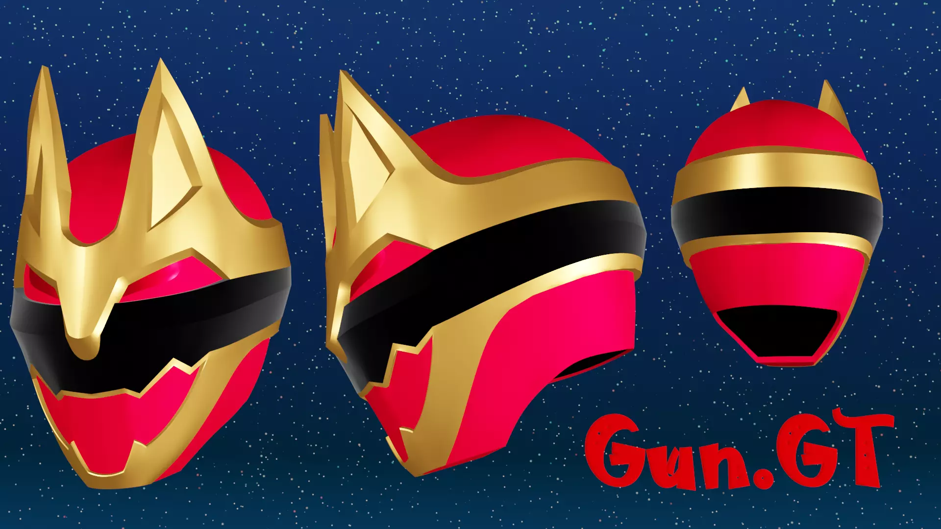 Helmet Gozyuger Wolf  Free 3D print model_0
