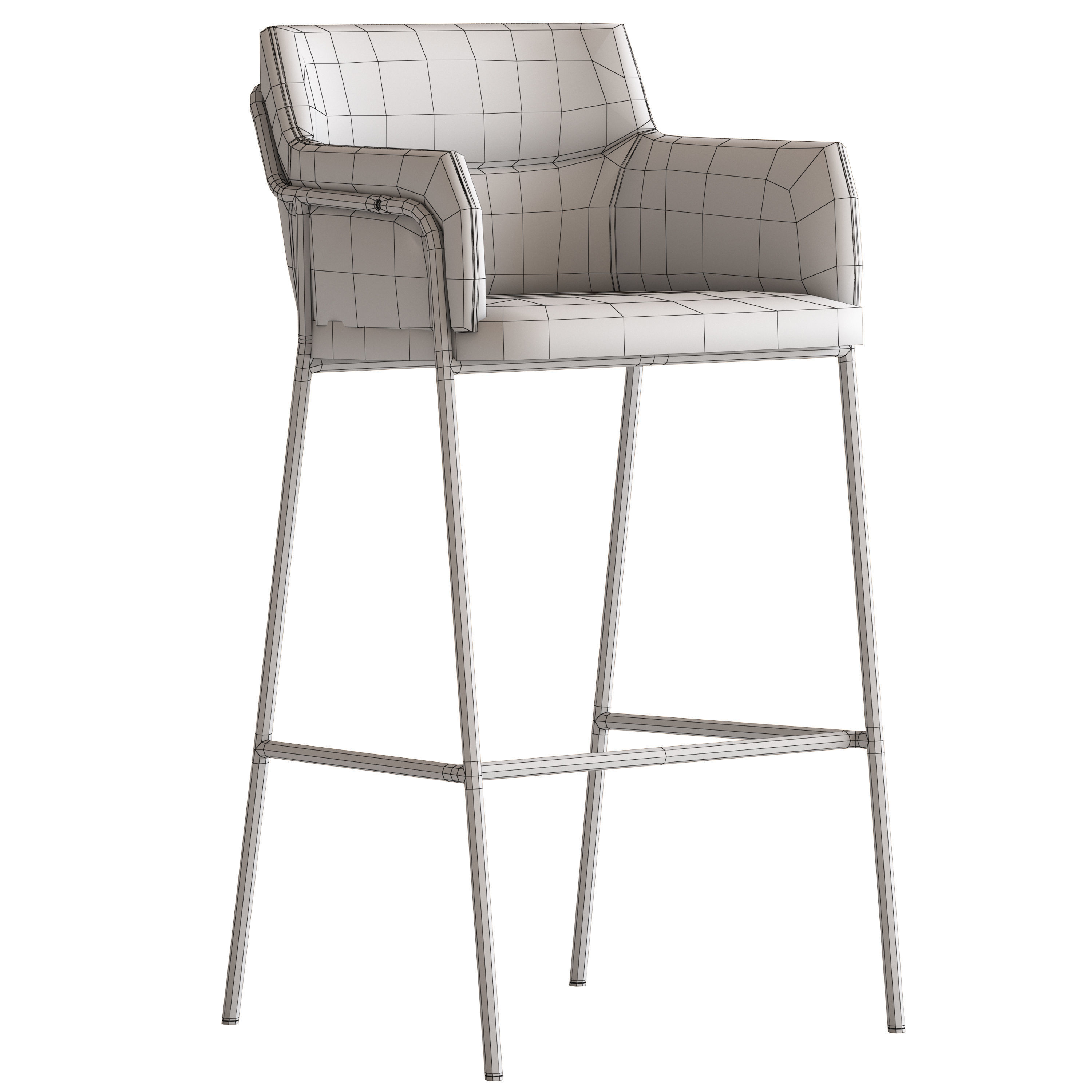 Cult Furniture Harriet Chair and Stool 3D model_15