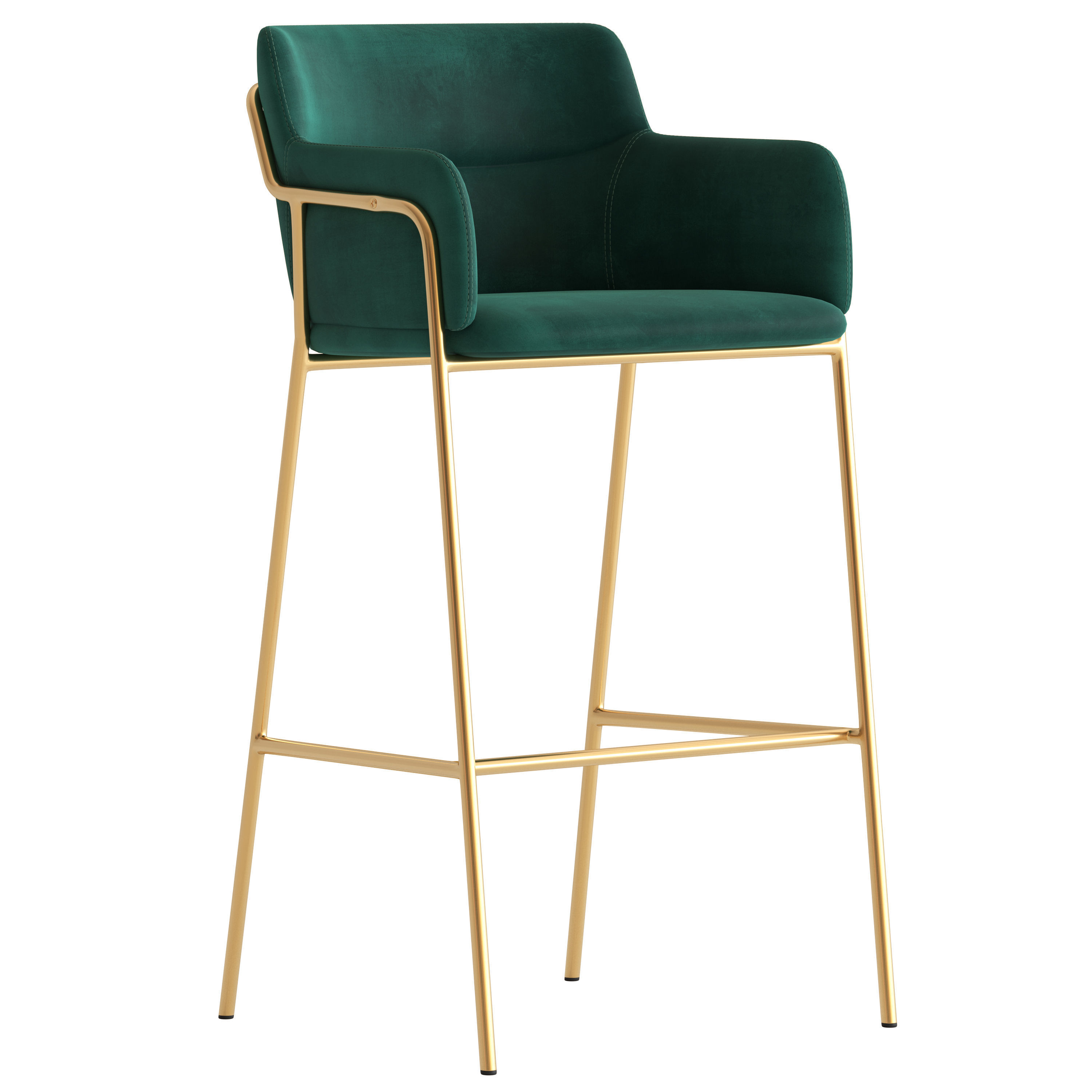 Cult Furniture Harriet Chair and Stool 3D model_7