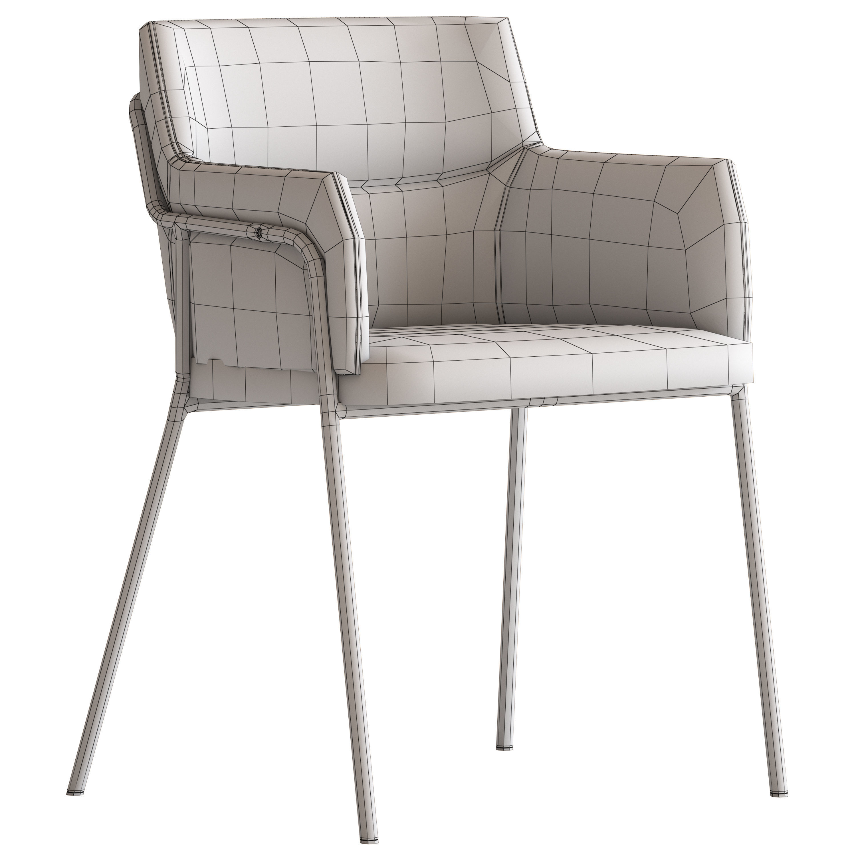 Cult Furniture Harriet Chair and Stool 3D model_13