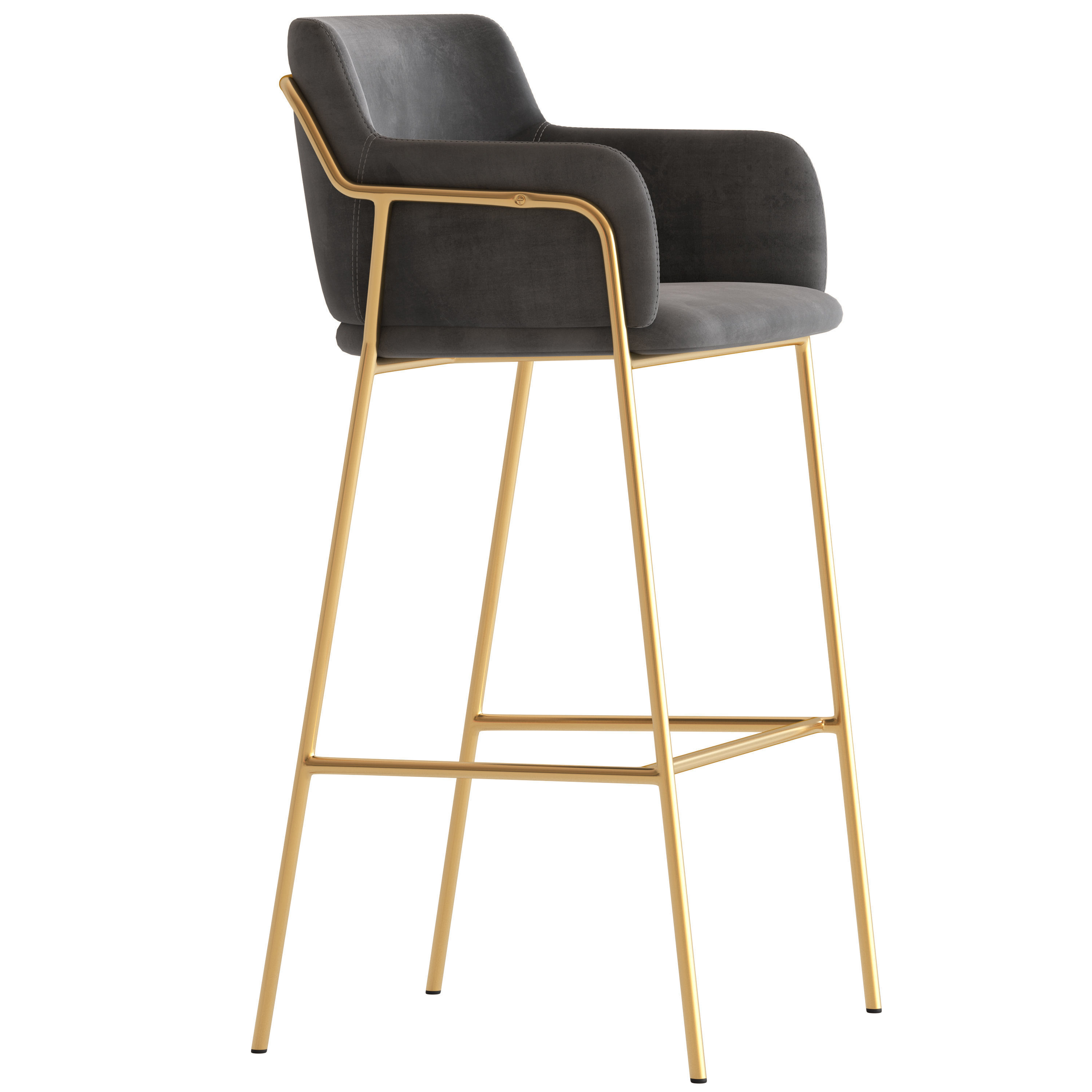 Cult Furniture Harriet Chair and Stool 3D model_8