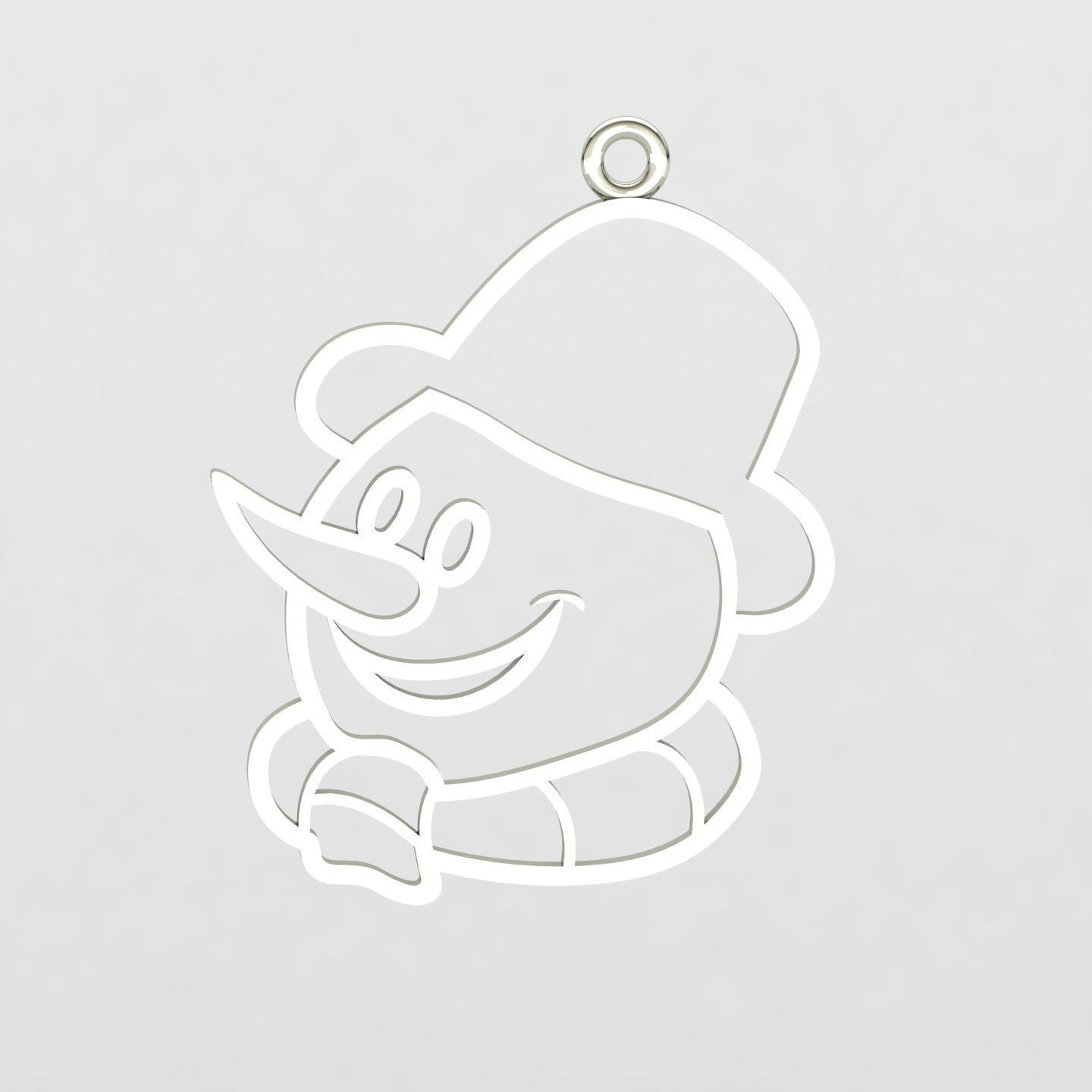 snowman 02 3D print model_3