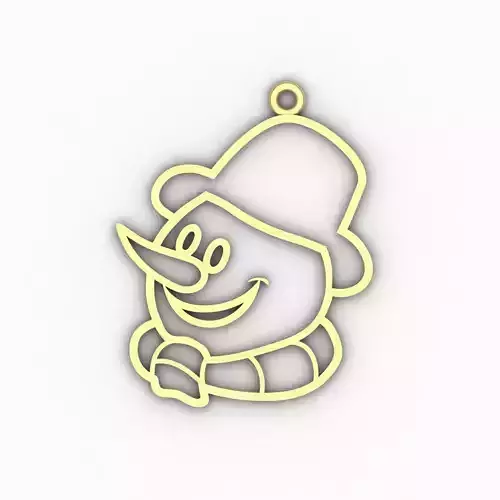 snowman 02 3D print model