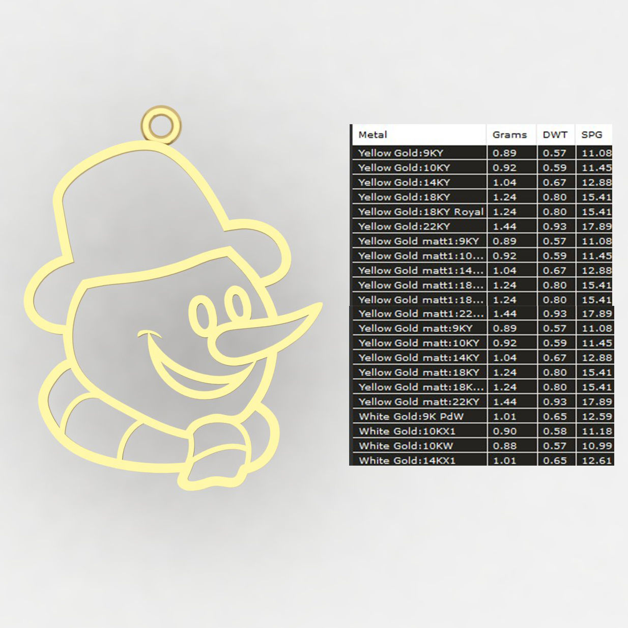 snowman 02 3D print model_7