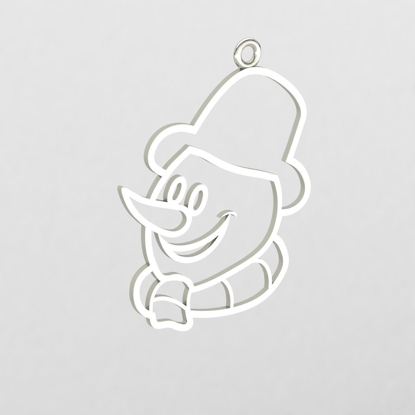 snowman 02 3D print model_4