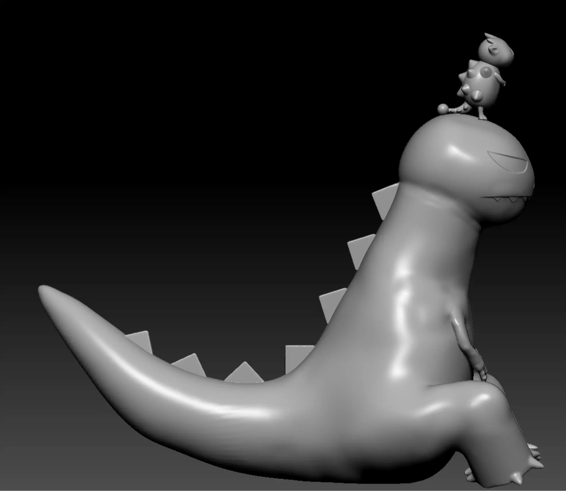 You Are Umasou Heart and Yummie dinosaur 3D print model_0