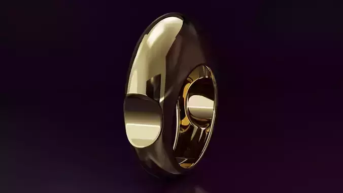 free form ring N08 3D print model