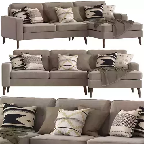 Cult Furniture Madison Sofa with Chaise