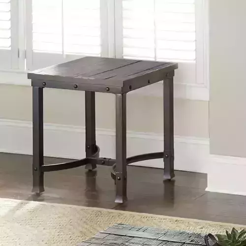 Carrillo Medieval End Side Nighstand Table