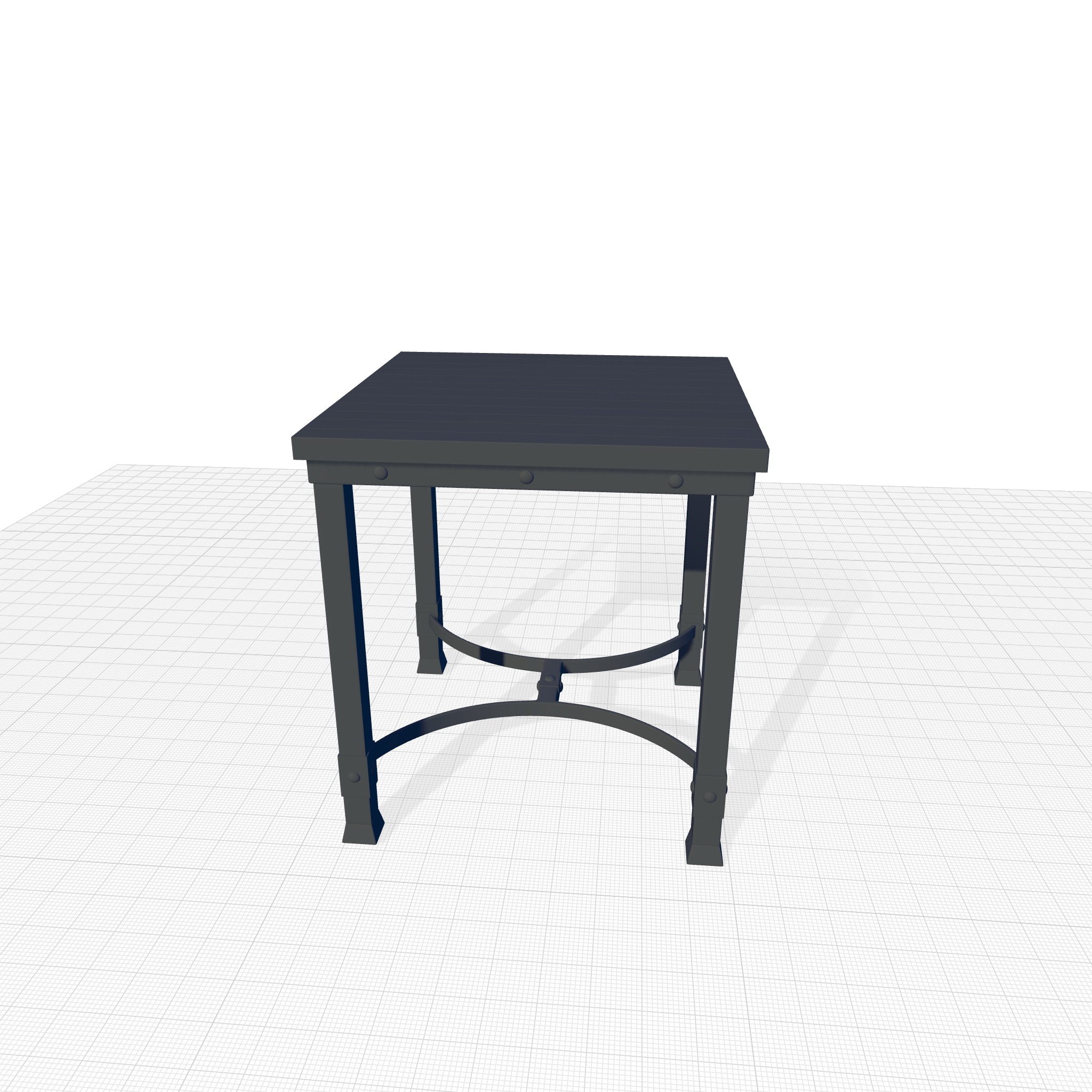 Carrillo Medieval End Side Nighstand Table 3D model_5