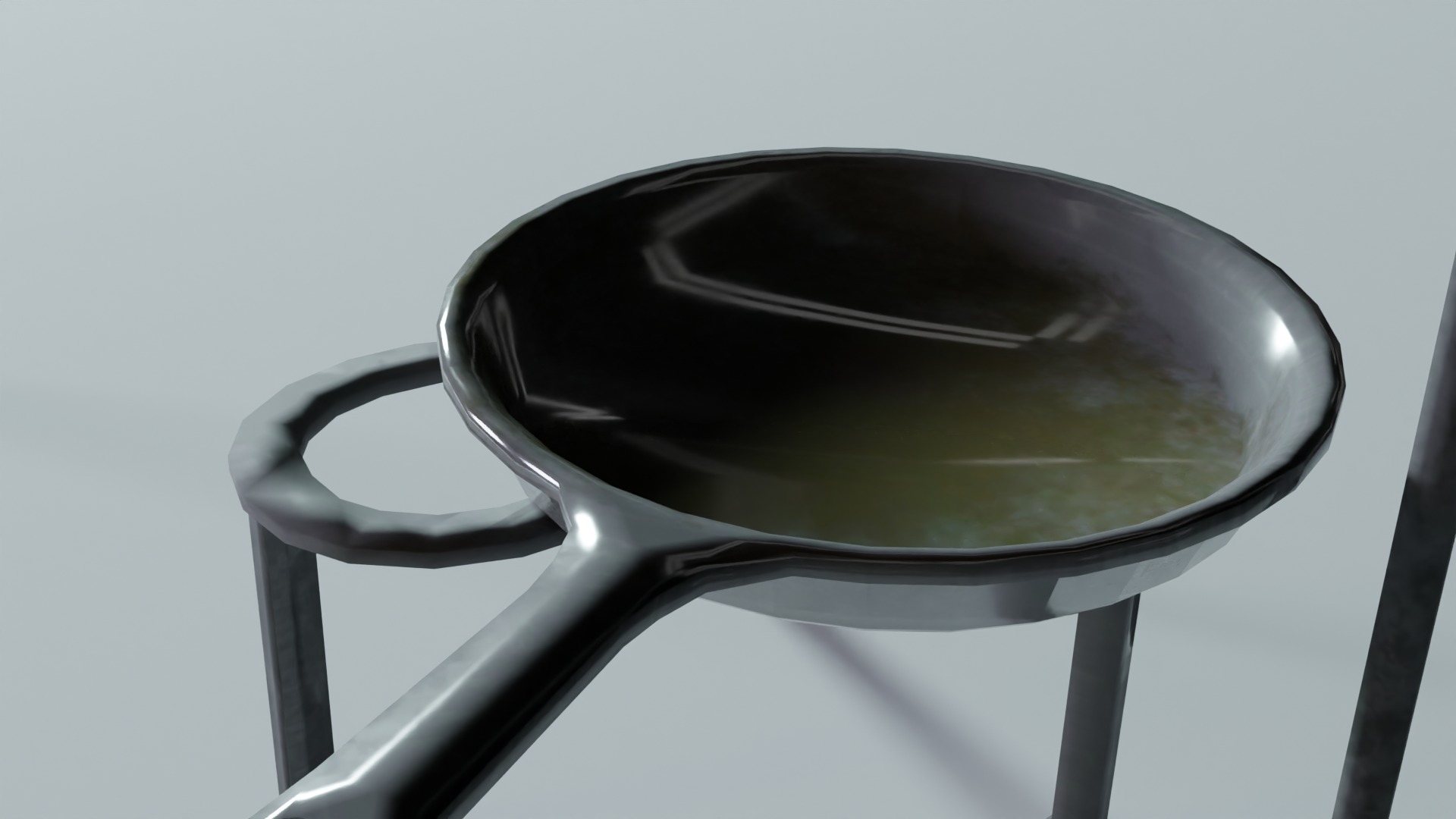 Campfire Cooking Set 3D Model Low-poly 3D model_1