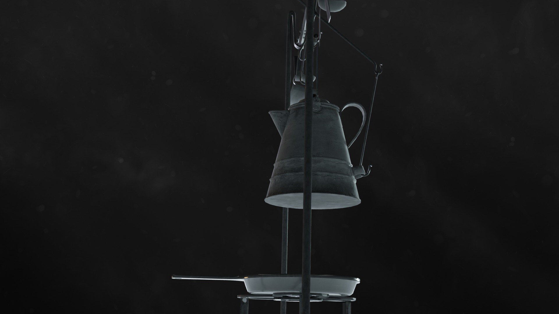 Campfire Cooking Set 3D Model Low-poly 3D model_5