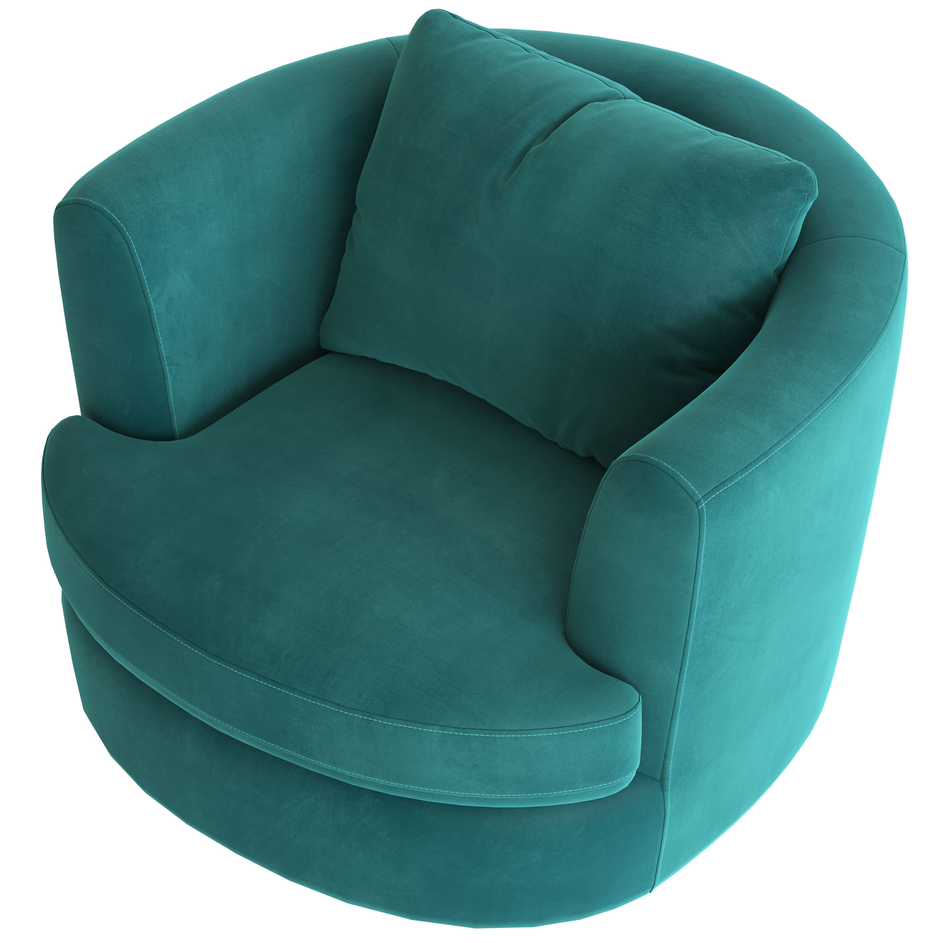 Cult Furniture Magnolia Swivel Armchair 3D model_2