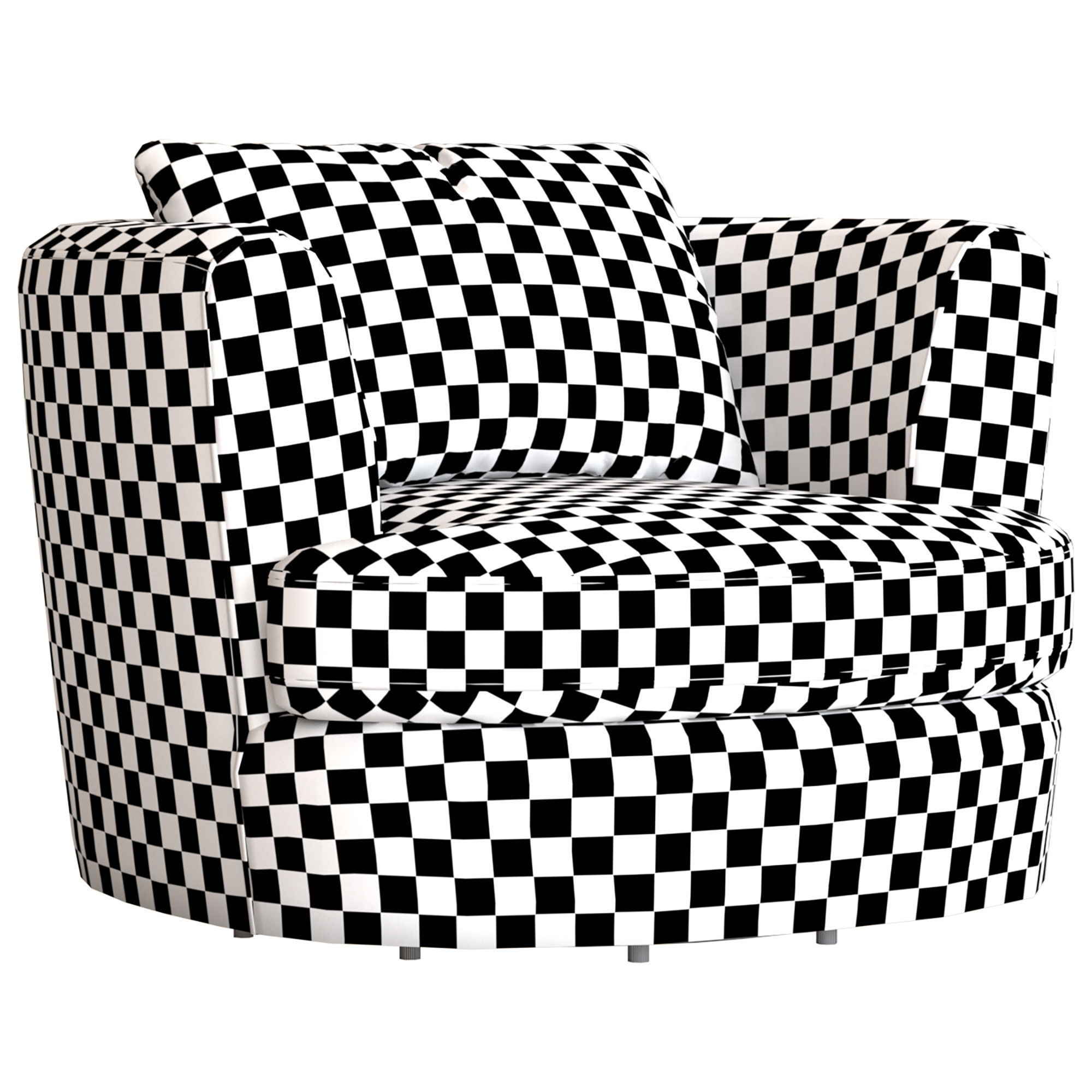 Cult Furniture Magnolia Swivel Armchair 3D model_5