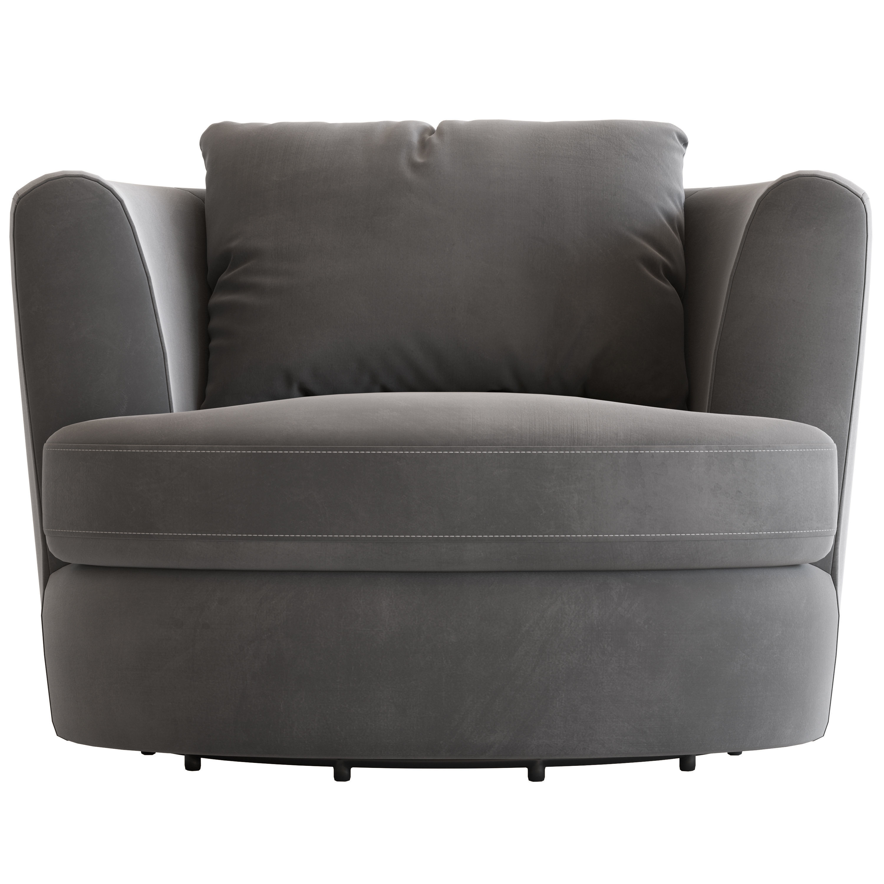 Cult Furniture Magnolia Swivel Armchair 3D model_1