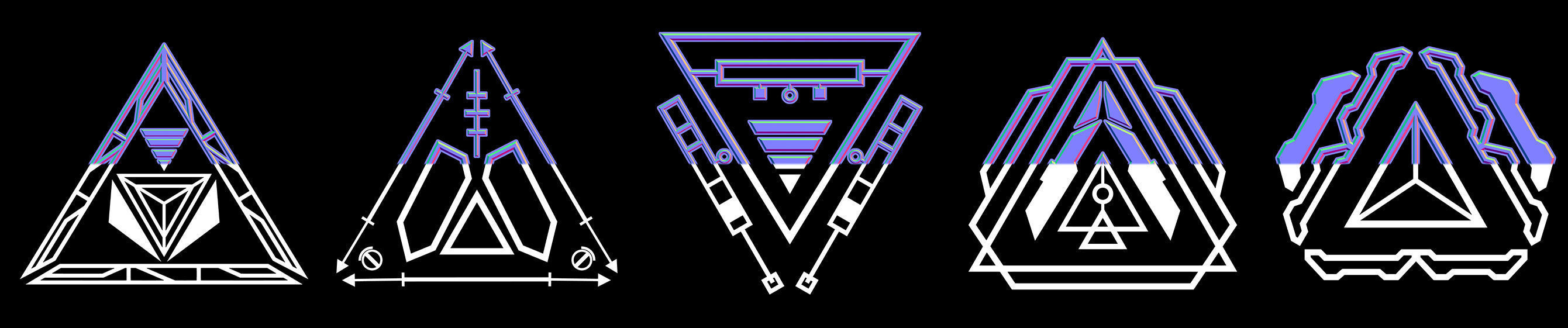 50 Sci-Fi Hologram Normal Map and Alpha Vol 2 3D model_11