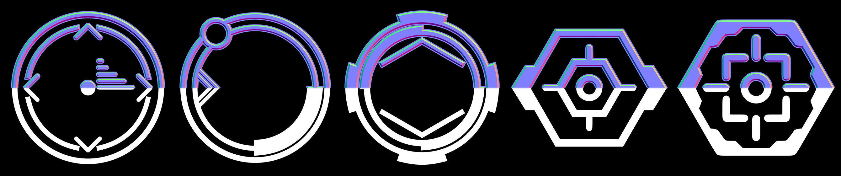 50 Sci-Fi Hologram Normal Map and Alpha Vol 2 3D model_15