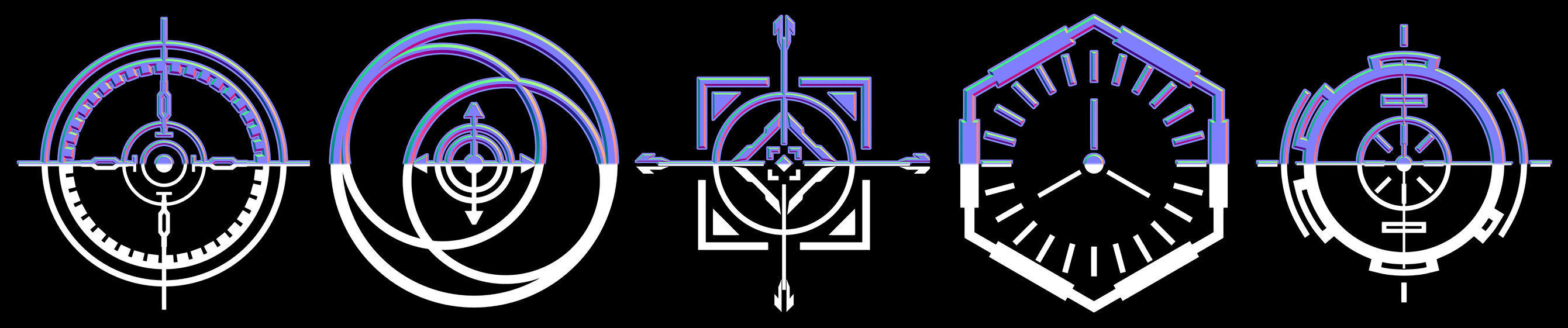 50 Sci-Fi Hologram Normal Map and Alpha Vol 2 3D model_6