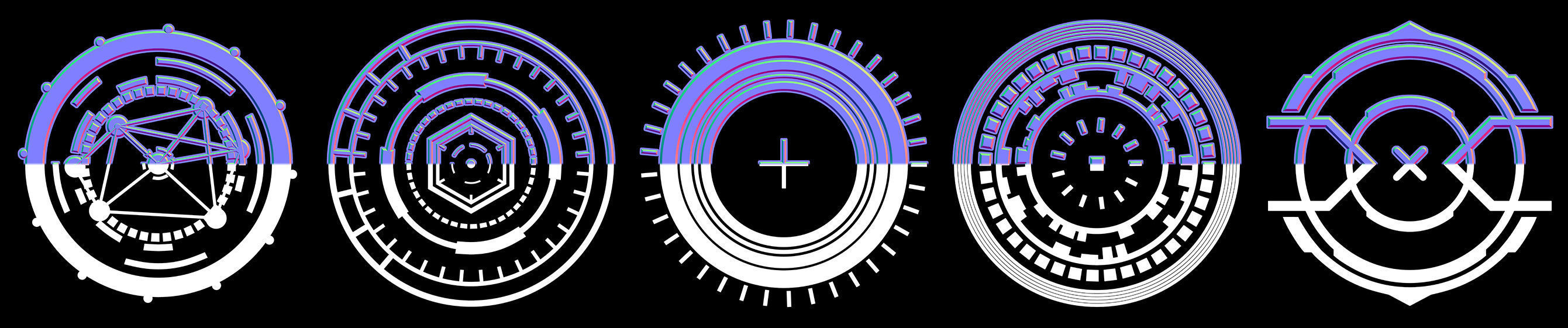 50 Sci-Fi Hologram Normal Map and Alpha Vol 2 3D model_14