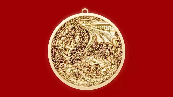 Dragon pendant Chain