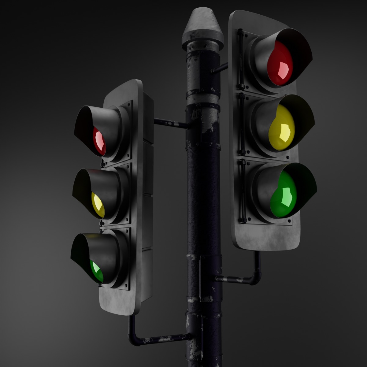 Traffic Light 3D model_1