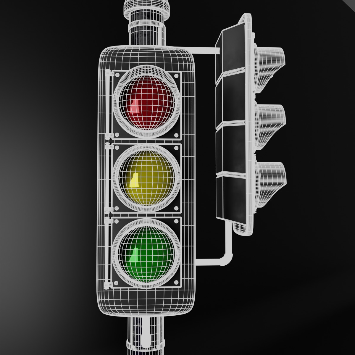 Traffic Light 3D model_7