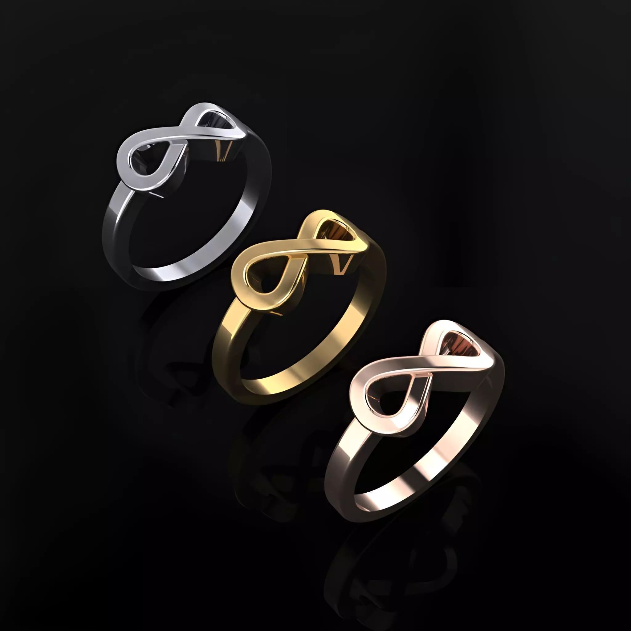 Infinity Ring 3D print model_0