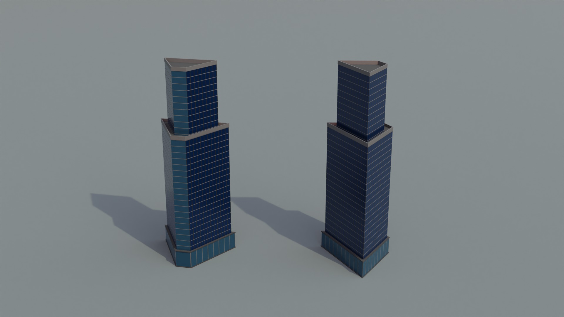 Low poly Buildings Pack 2 Low-poly 3D model_6