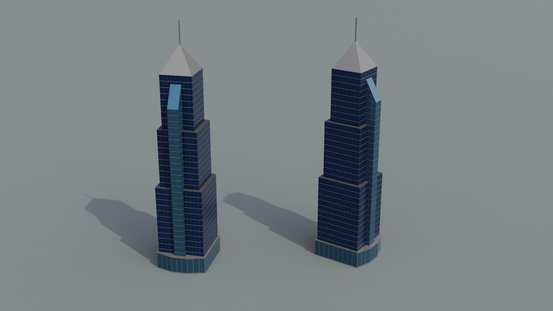 Low poly Buildings Pack 2 Low-poly 3D model_11