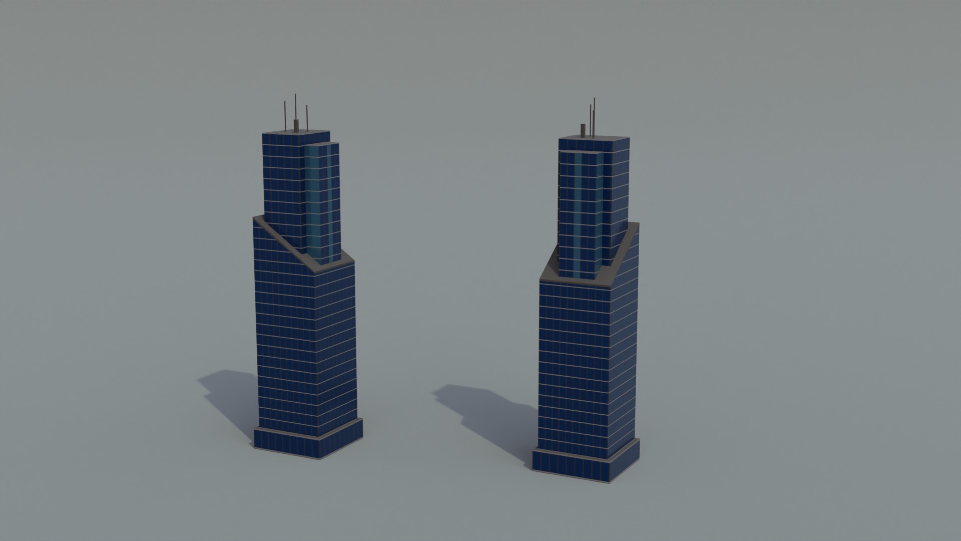 Low poly Buildings Pack 2 Low-poly 3D model_4