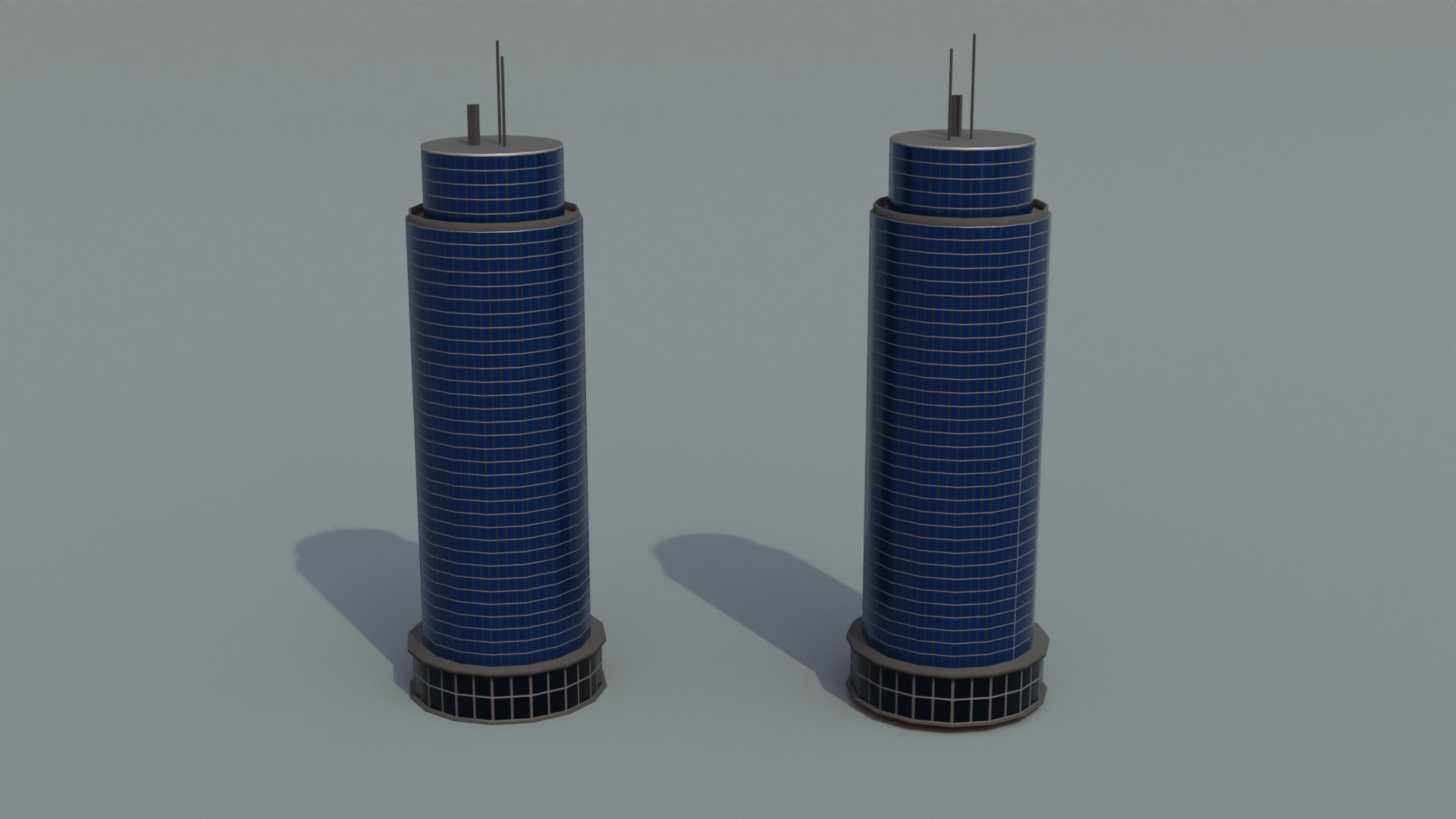 Low poly Buildings Pack 2 Low-poly 3D model_8