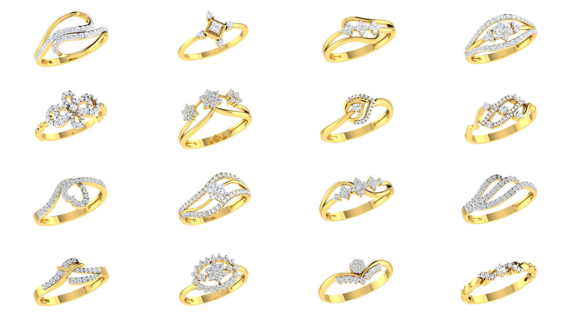 101 Women Ring Render 3dm STL OBJ FBX MGX Details Collection _19