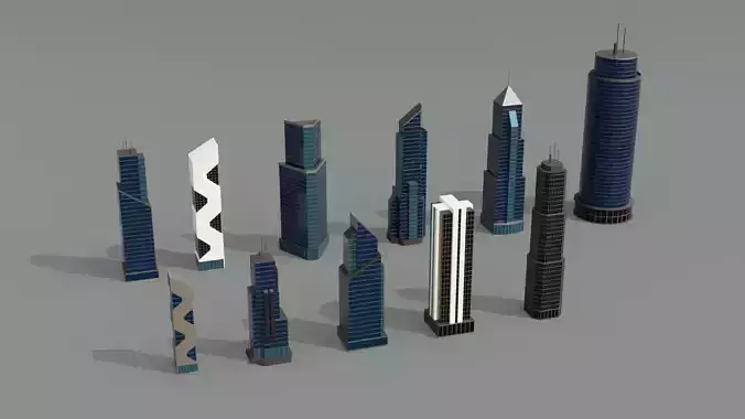 Low Poly Building Collection