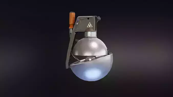 Demon Core Grenade Free low-poly 3D model Demon Core Grenade Free low-poly 3D model