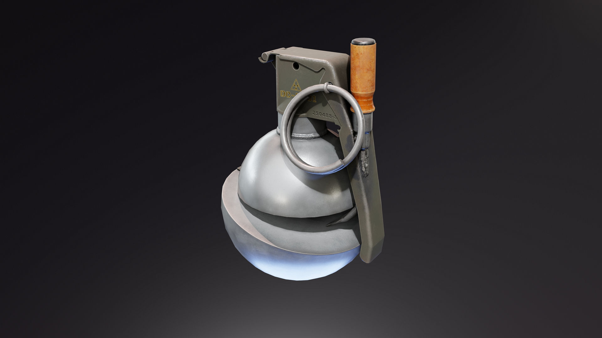 Demon Core Grenade Free low-poly 3D model_1