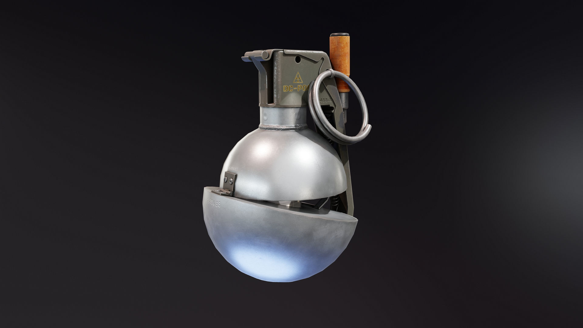 Demon Core Grenade Free low-poly 3D model_2