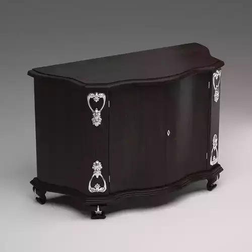 Louis XVI style 2 doors commode 3D model