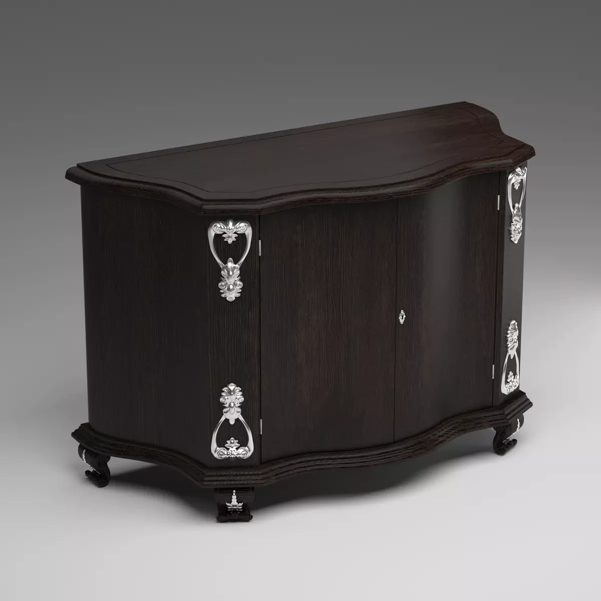 Louis XVI style 2 doors commode 3D model