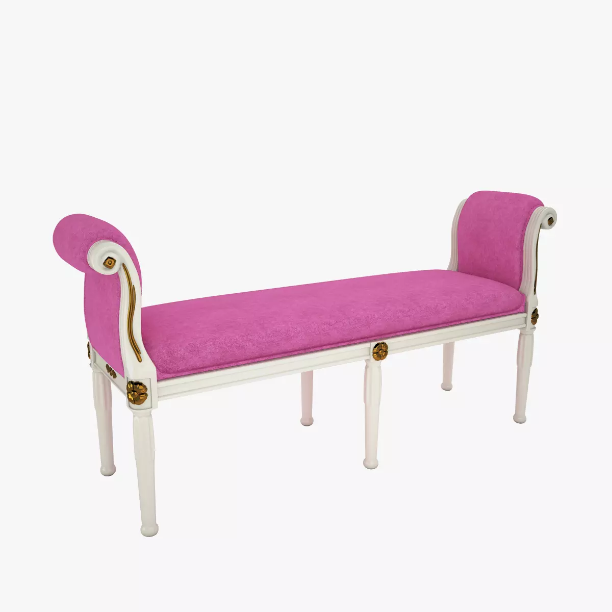 Louis XVI style bench 3D model