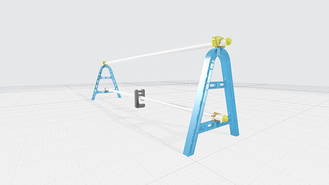 Fence barricade Free 3D model