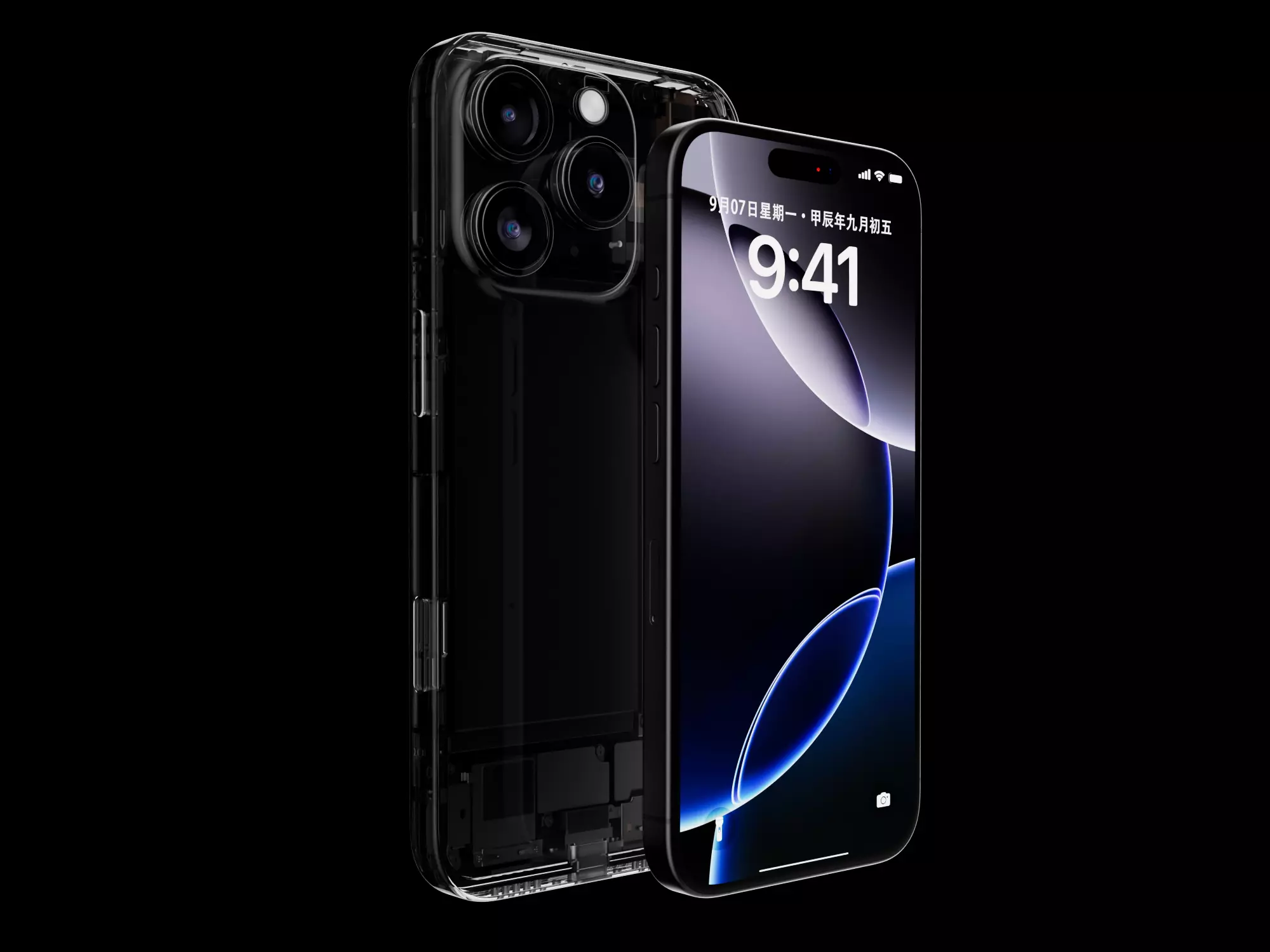 Apple iPhone 16 and 16 ProMax Contains internal structure Low-poly 3D model_0