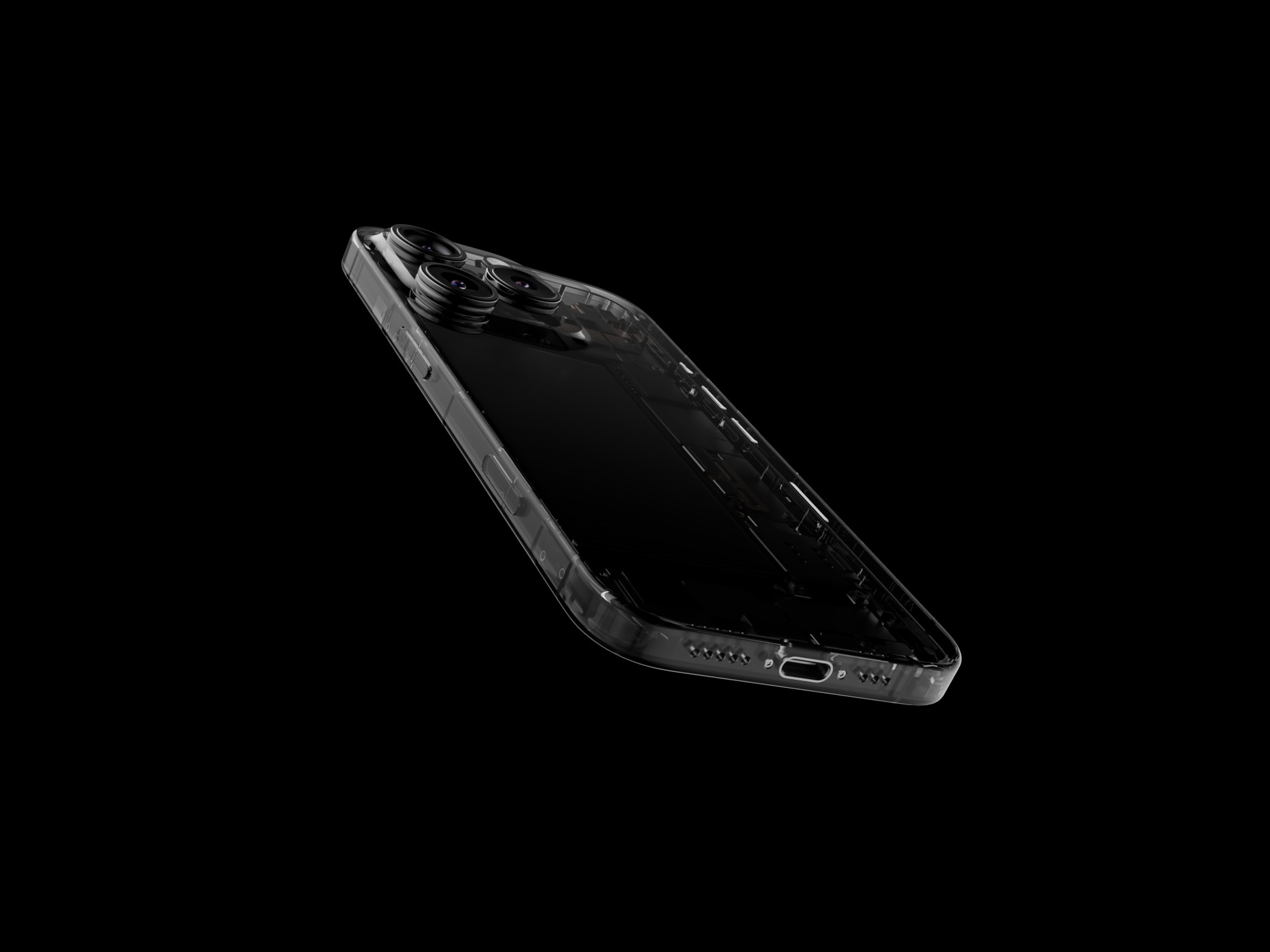 Apple iPhone 16 and 16 ProMax Contains internal structure Low-poly 3D model_1