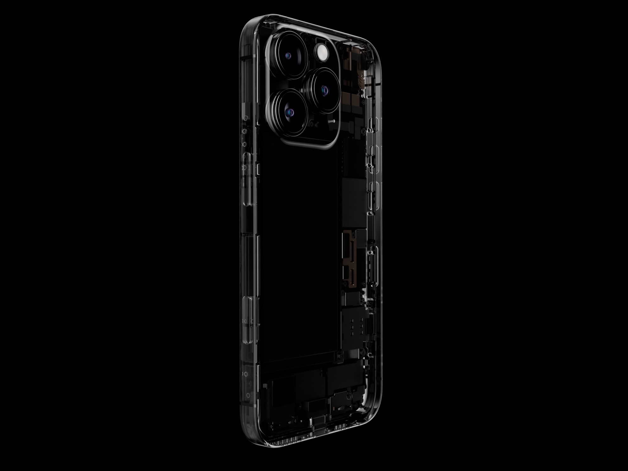 Apple iPhone 16 and 16 ProMax Contains internal structure Low-poly 3D model_2