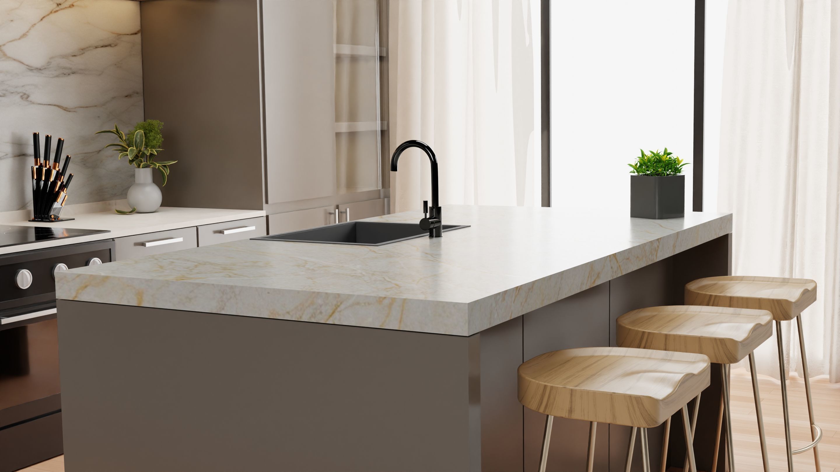 Kitchen isometric 3D model_3