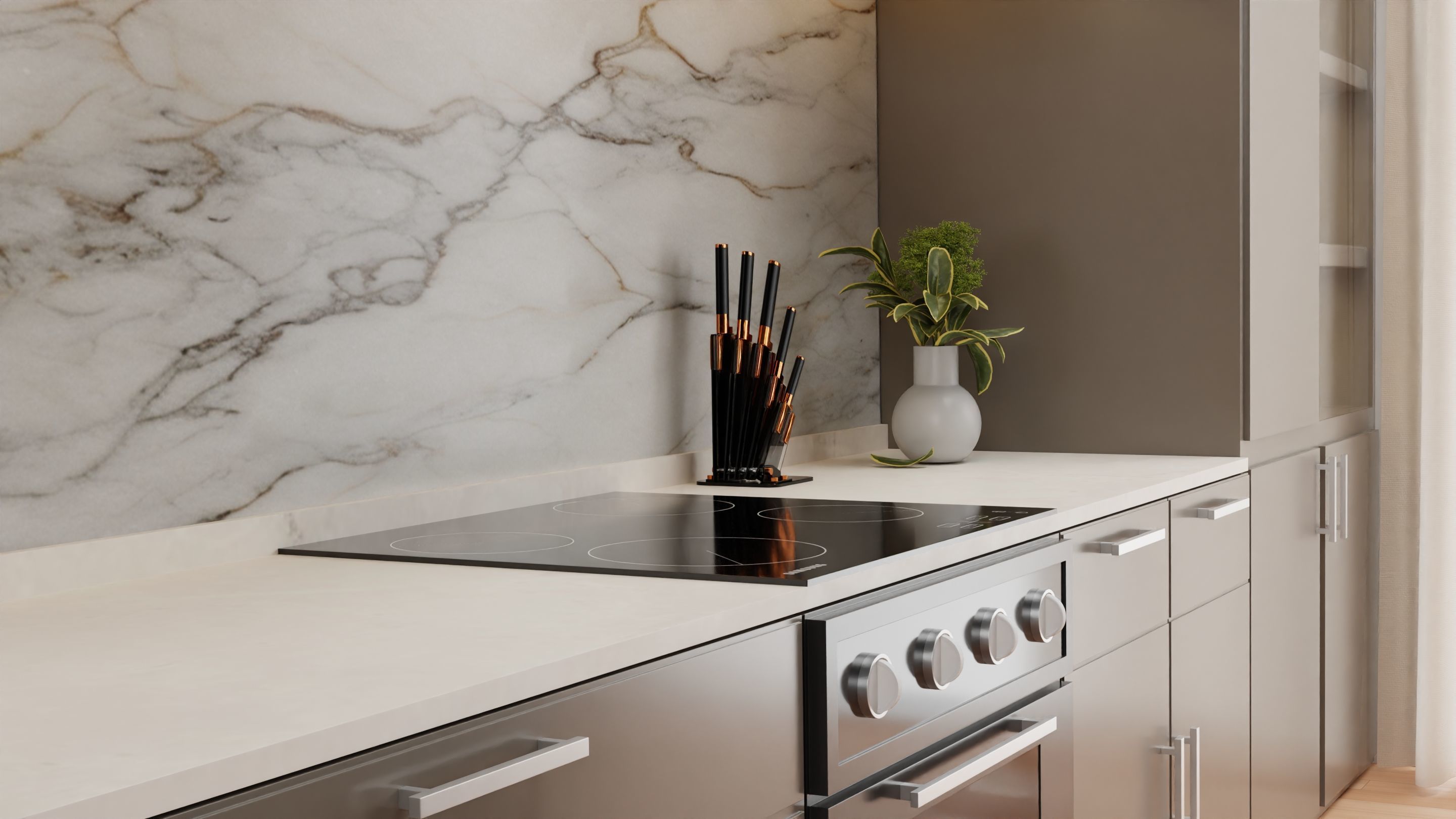 Kitchen isometric 3D model_2