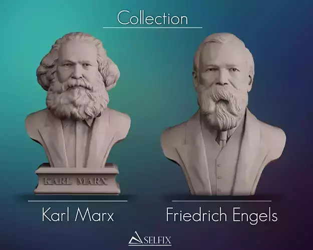 Marx and Engels 3D Model Collection