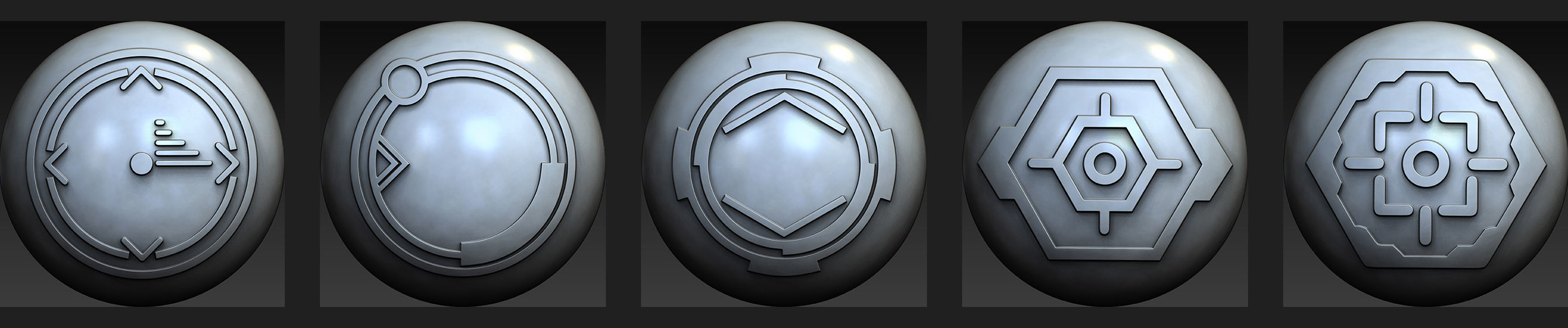 50 Sci -Fi Hologram VDM Brushes for Zbrush Vol 2 3D model_15