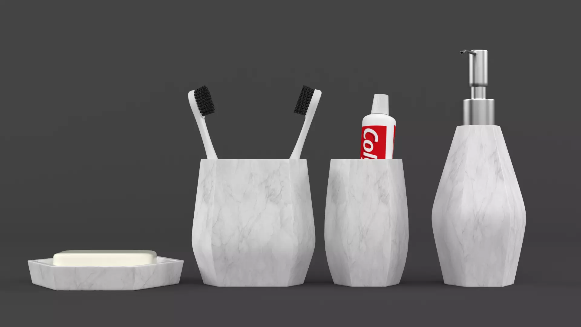 Bathroom Accessories 3D model_0